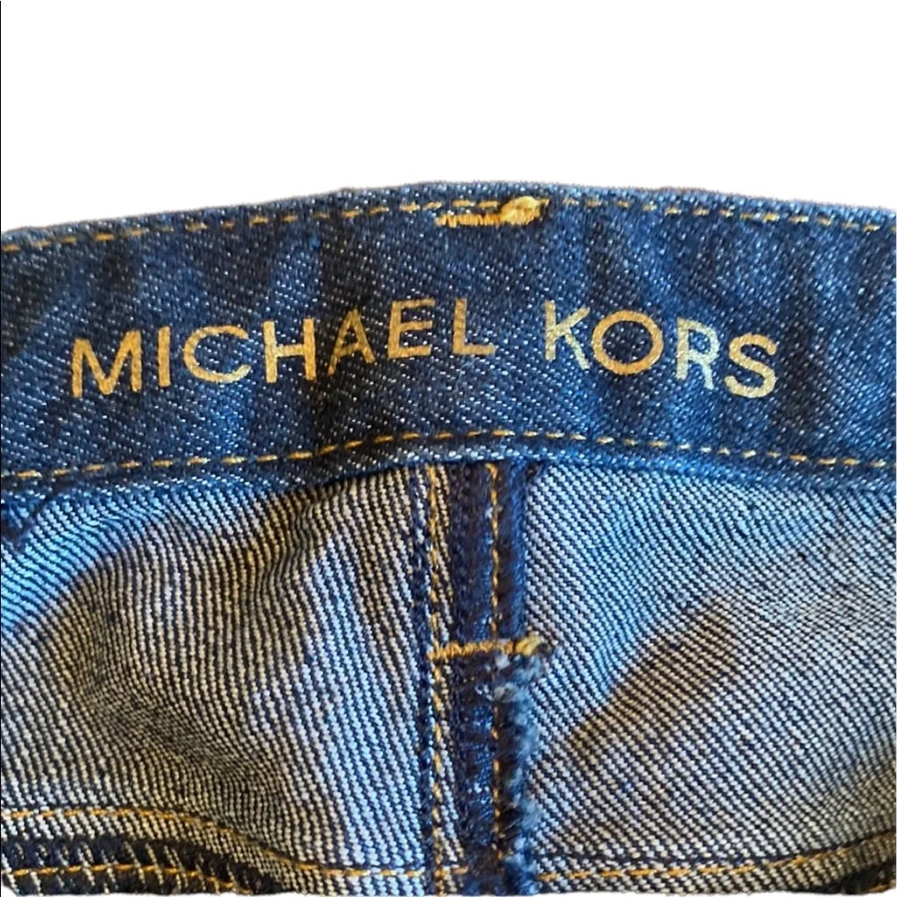 Michael Kors Dark Blue Flare Cut Jeans